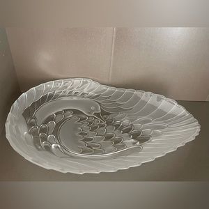 Silversmith Studio Crystal Germany Swan Collection 17” Platter Made in Germany